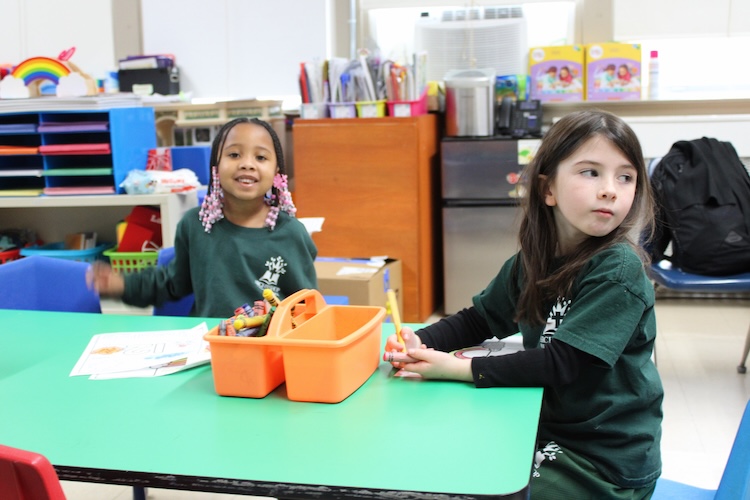Catholic Preschool Students at Archbishop Borders School